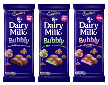 Cadbury Dairy Milk BUBBLY Packs