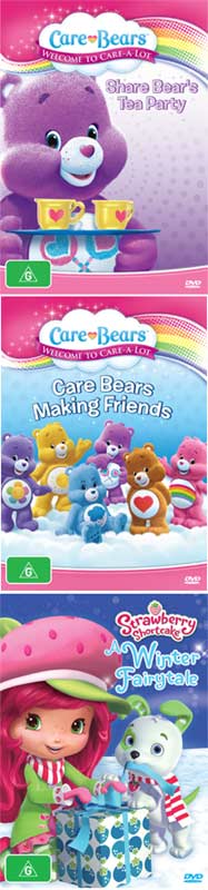 Care Bears kids DVD Packs