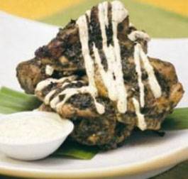 Caribbean Chicken with Spiced Yoghurt