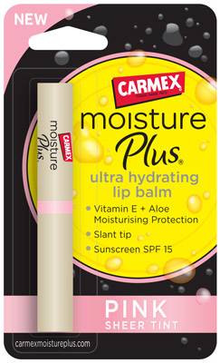 Carmex Moisture Plus in Pink Tint