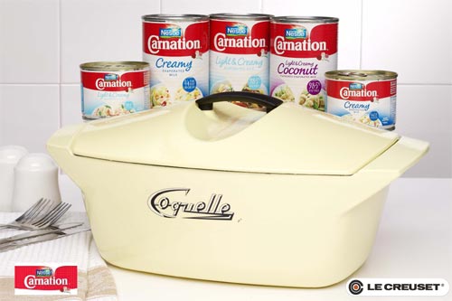 Nestle Carnation & Le Creuset Coquelle Cookware