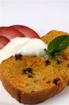 Carrot, Orange and Raisin Loaf