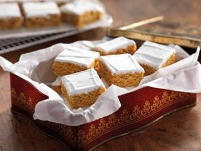 Carrot and Walnut Squares