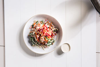 Rainbow Vegetable Salad with Chickpeas