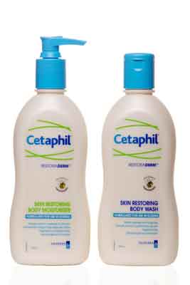 Cetaphil Restoraderm Skin Restoring Body Wash and Moistursier