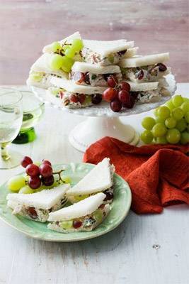 Chicken and Grape Party Sandwiches