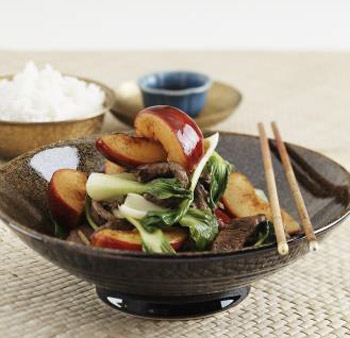 Chinese Stir Fry with Plums