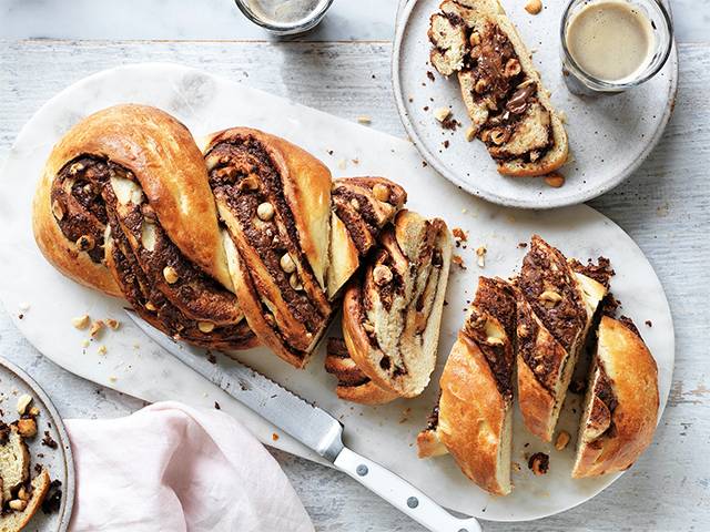 Choc Hazelnut Egg Bread Braid