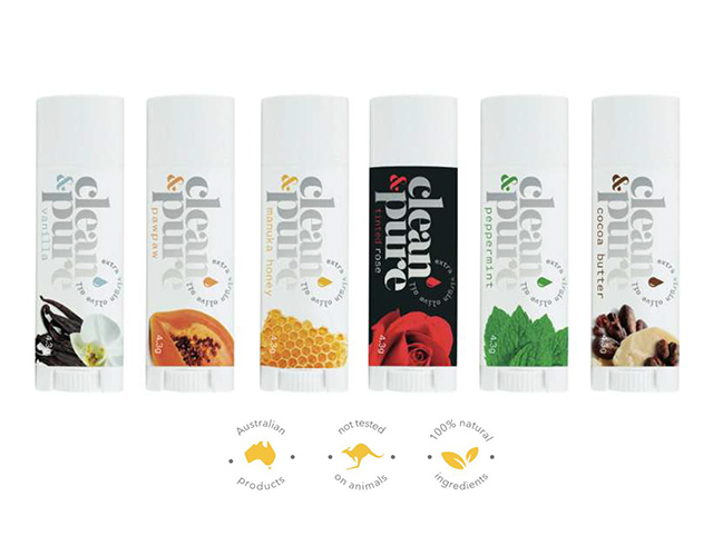 Win Clean & Pure Lip Balms