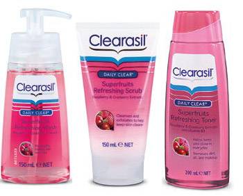 Clearasil SuperFruits Range