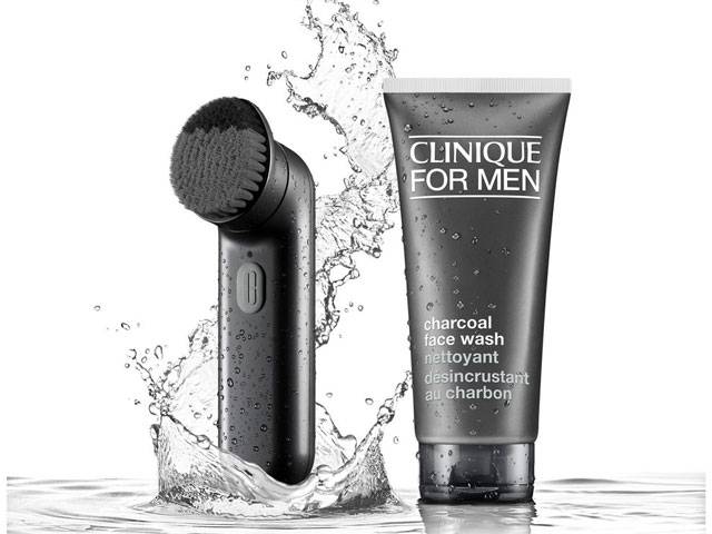 Clinique for Men Sonic System Deep Cleansing Brush and Charcoal Face Wash