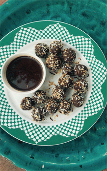 Cacao, Coconut and Date Truffles