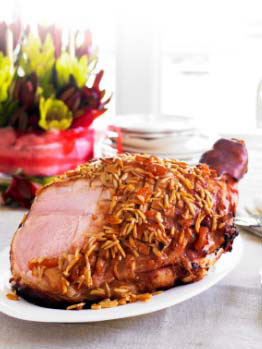 Almond-Glazed Ham