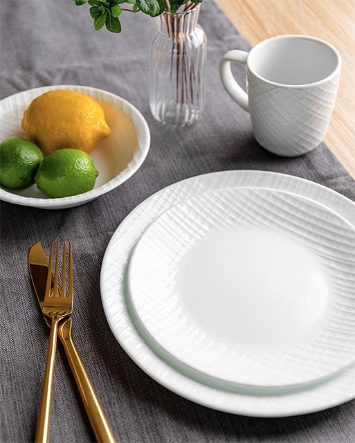 Win Corelle® Linen Weave 12 Piece Dinner Set