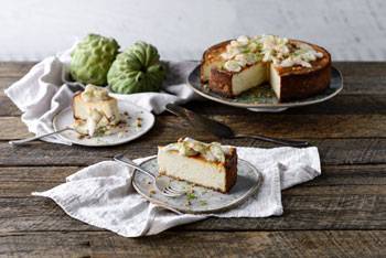 Ricotta and Custard Apple Cheesecake