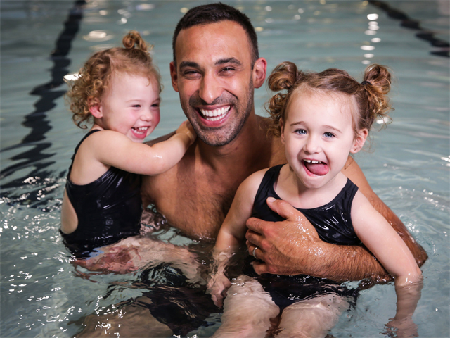Dads Take The Lead As 'Swimming Parent'