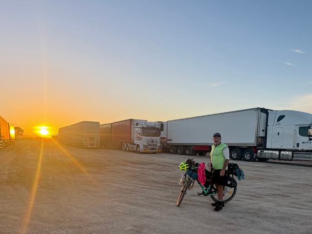 67-year-old Cyclist Begins Nullarbor Crossing in 4,000km Charity Ride Honouring Robinson Brothers