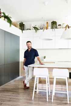 Darren Palmer's New Kitchen Showcases Trend in Metallic Cabinetry