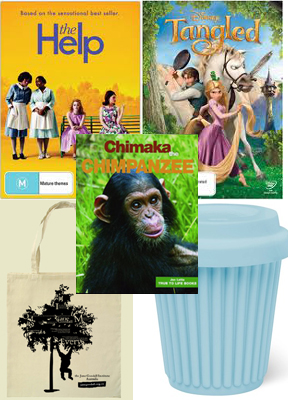 The Help, Tangled, Chimpanzee pack