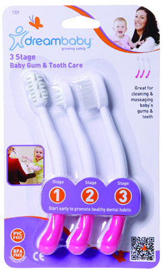 Dreambaby Three Stage Baby Gum & Tooth Care Set