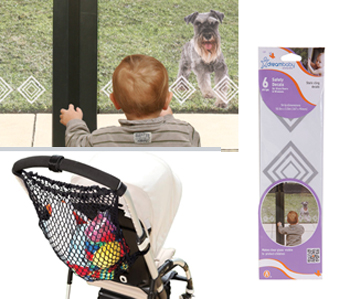 Dreambaby Sliding Glass Door Safety Decals and Stroller Bag