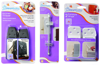 Dreambaby Furniture Straps, Anchors and Flat Screen TV Saver