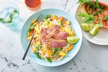 Duck and Mango Noodle Salad