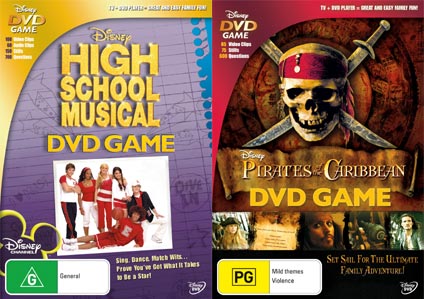 High School Musical & Pirates of the Caribbean DVD Game