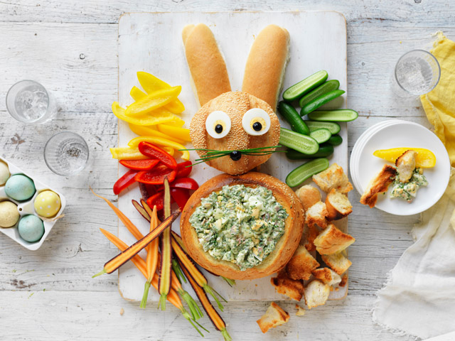 Easter Bunny Cob with Egg Salad