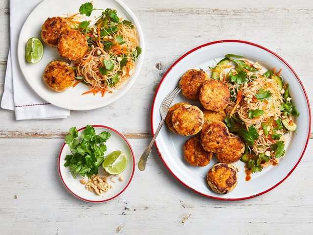Vietnamese Fish Cakes with Vermicelli Salad