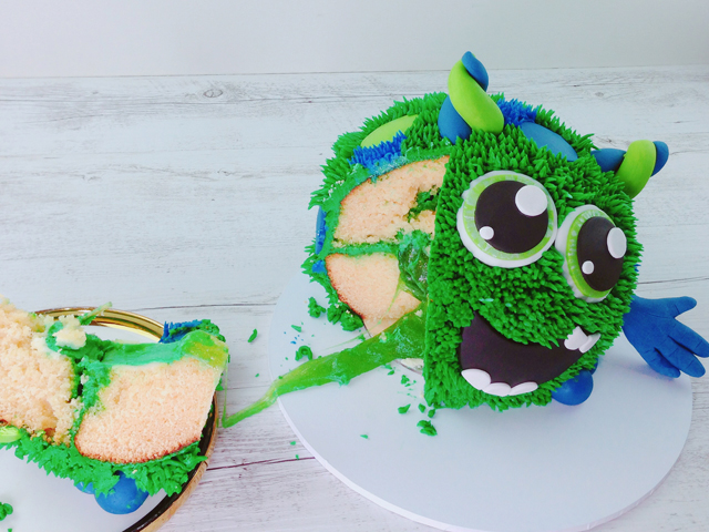 Edible Green Slime Monster Cake