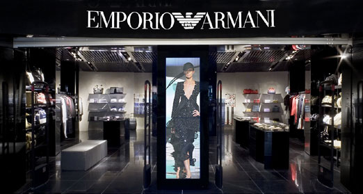 Emporio Armani and Burberry store Sydney Airport