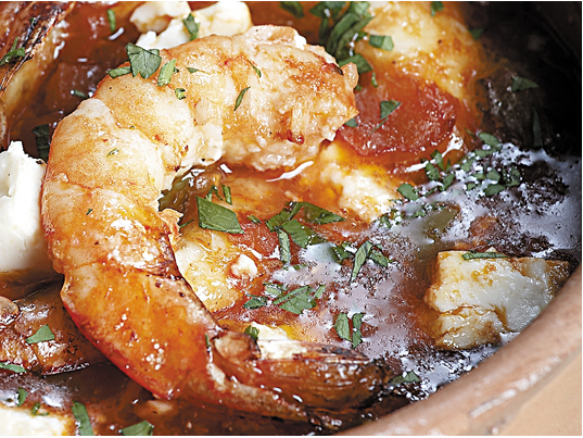 Prawn Saganaki