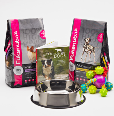 Eukanuba Extraordinary Dogs + doggy prize packs