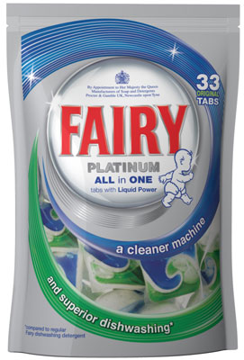 Fairy Platinum Dishwashing Range