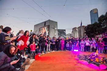 Winter in Fed Square 2016