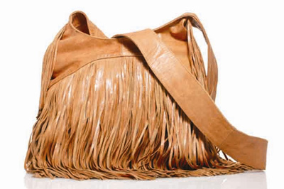 Samvara Leather Navaho Slouch Fringe Bag