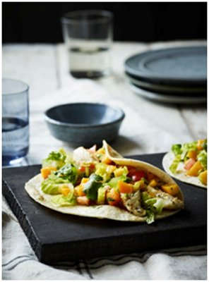 Fish Tacos with Fresh Mango Salsa