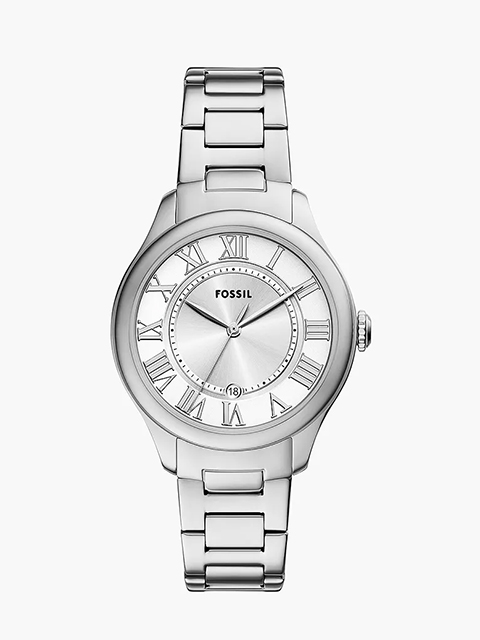 Fossil Gilmore Three-Hand Date Stainless Steel Watch