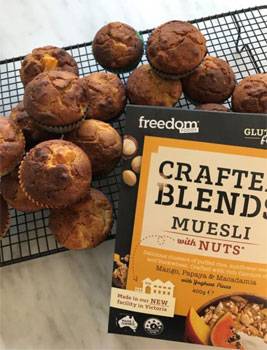 Gluten Free Mango Muesli Muffins