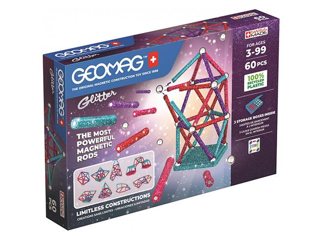 Geomag Glitter Recycled 60 Piece Set