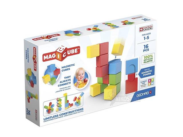 Geomag Magicube Recycled Try Me 16 Piece Sets