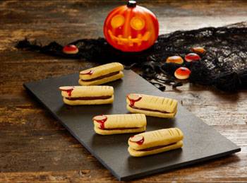 Ghoulish Shortbread Fingers