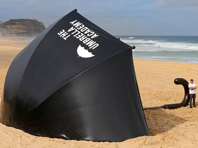 Netflix Plants A Giant Umbrella In Australia