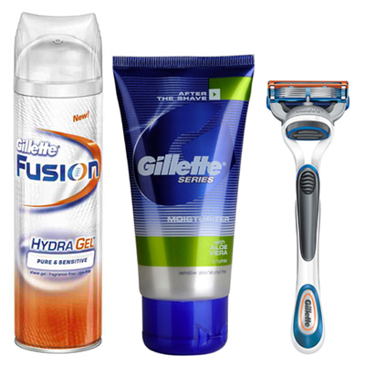 Gillette skin care packs