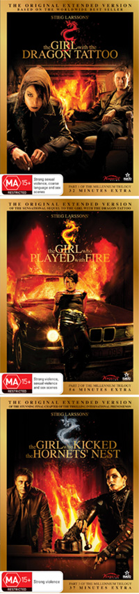 Girl with Dragon Tattoo/ Girl who played with fire / Girl who kicked the hornets