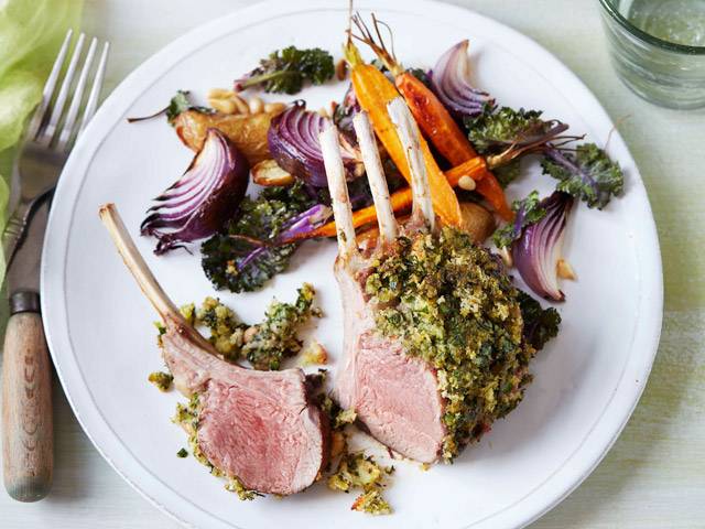 Herb Crusted Lamb Racks