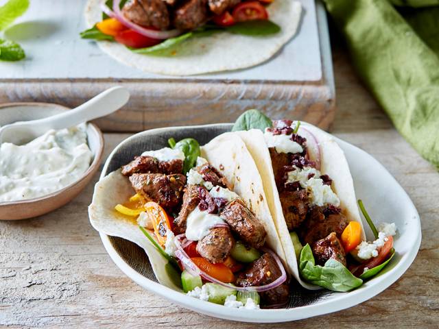 Greek Lamb and Feta Tacos