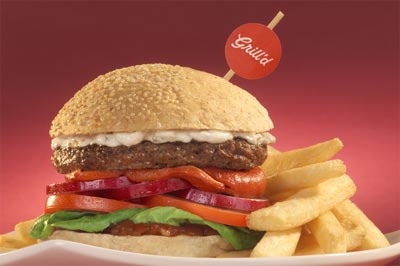 Grilld burgers 78% less saturated fat