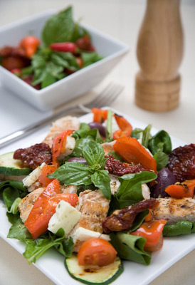 Grilled Free range Calabrese Chicken Salad